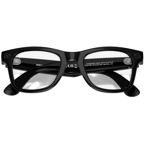 Умные очки Ray-Ban Meta* Wayfarer Gen 2 Shiny Black, Фотохромные линзы Clear to Graphite Green Transitions (RW4012), размер M
